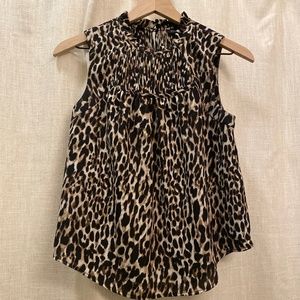 Leopard blouse (Banana Republic)